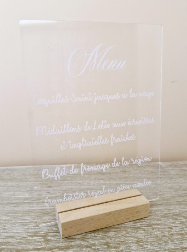 Menu de mariage – Image 2